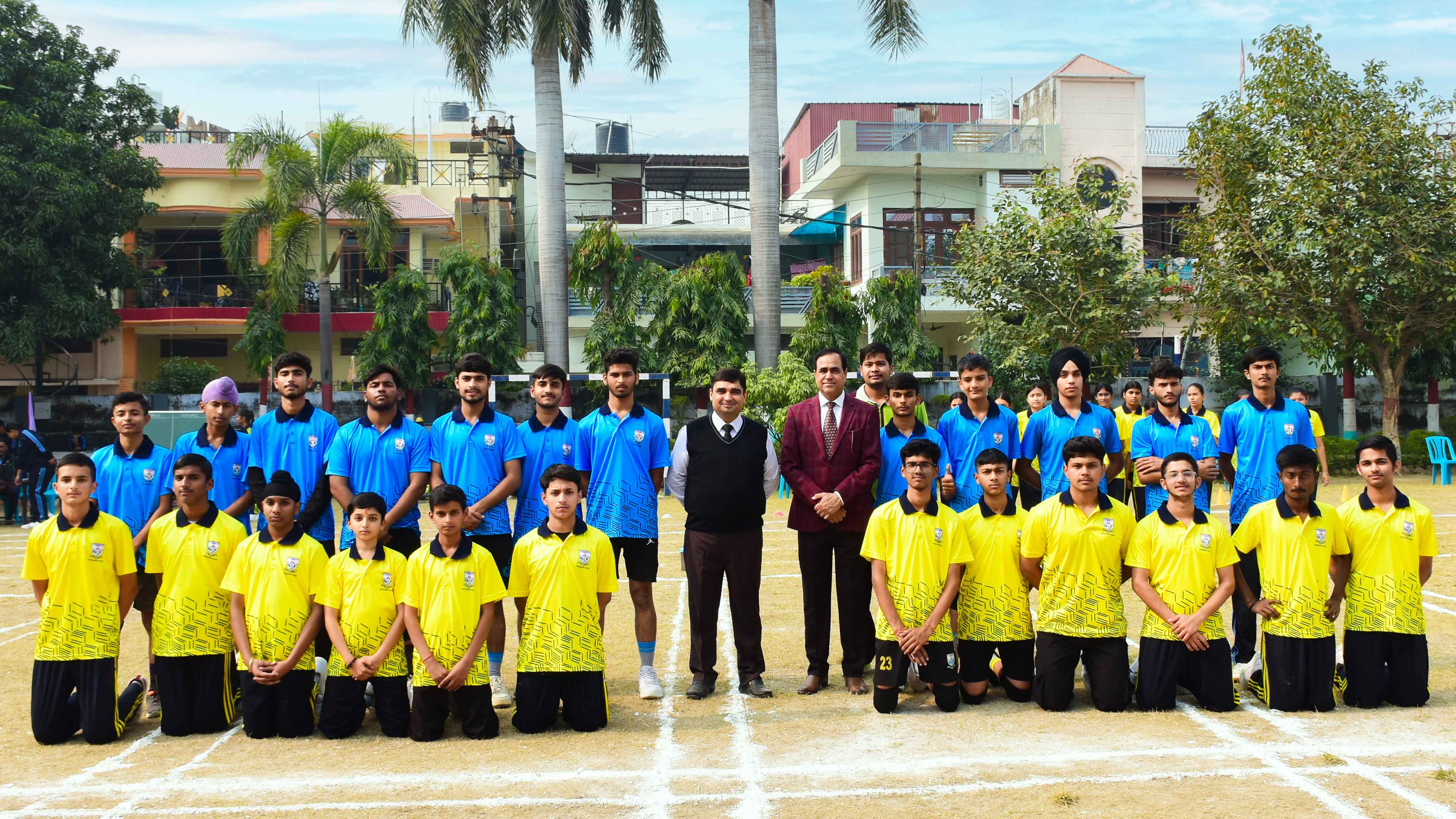 Dynamic shot of a Kho Kho match in action